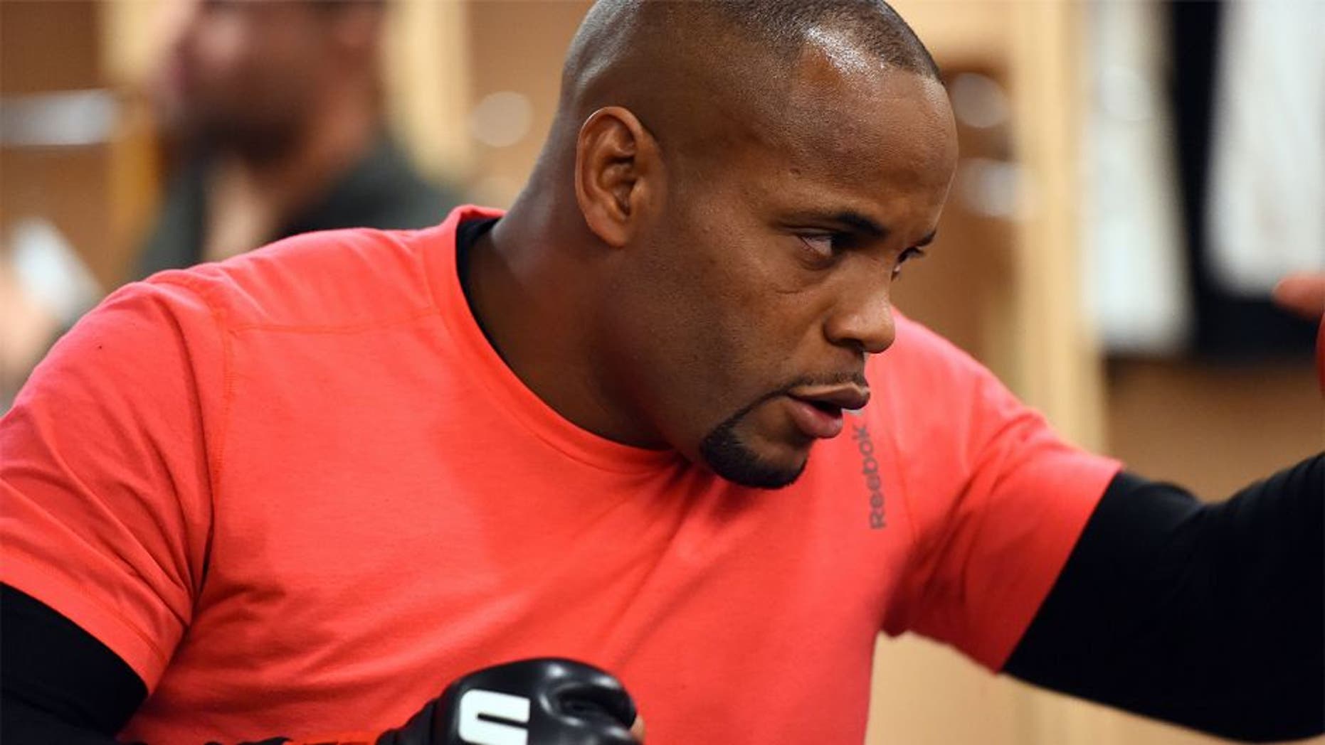 HOUSTON, TX - OCTOBER 03: Daniel Cormier warms up backstage before facing Alexander Gustafsson of Sweden in their UFC light heavyweight championship bout during the UFC 192 event at the Toyota Center on October 3, 2015 in Houston, Texas. (Photo by Jeff Bottari/Zuffa LLC/Zuffa LLC via Getty Images)