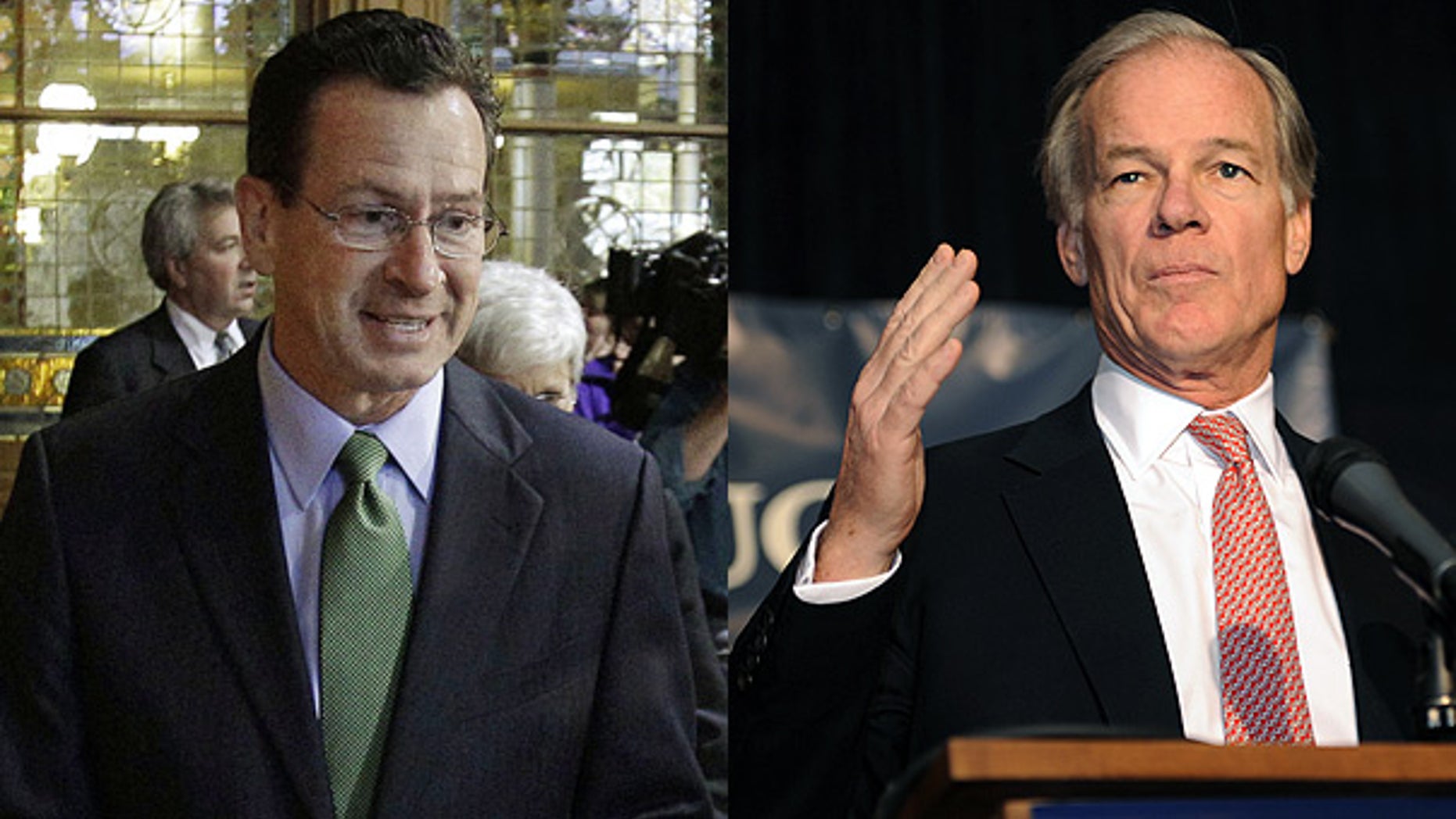 Nov. 3: Democrat Dan Malloy, left, and Republican Tom Foley, both candidates for Connecticut governor.