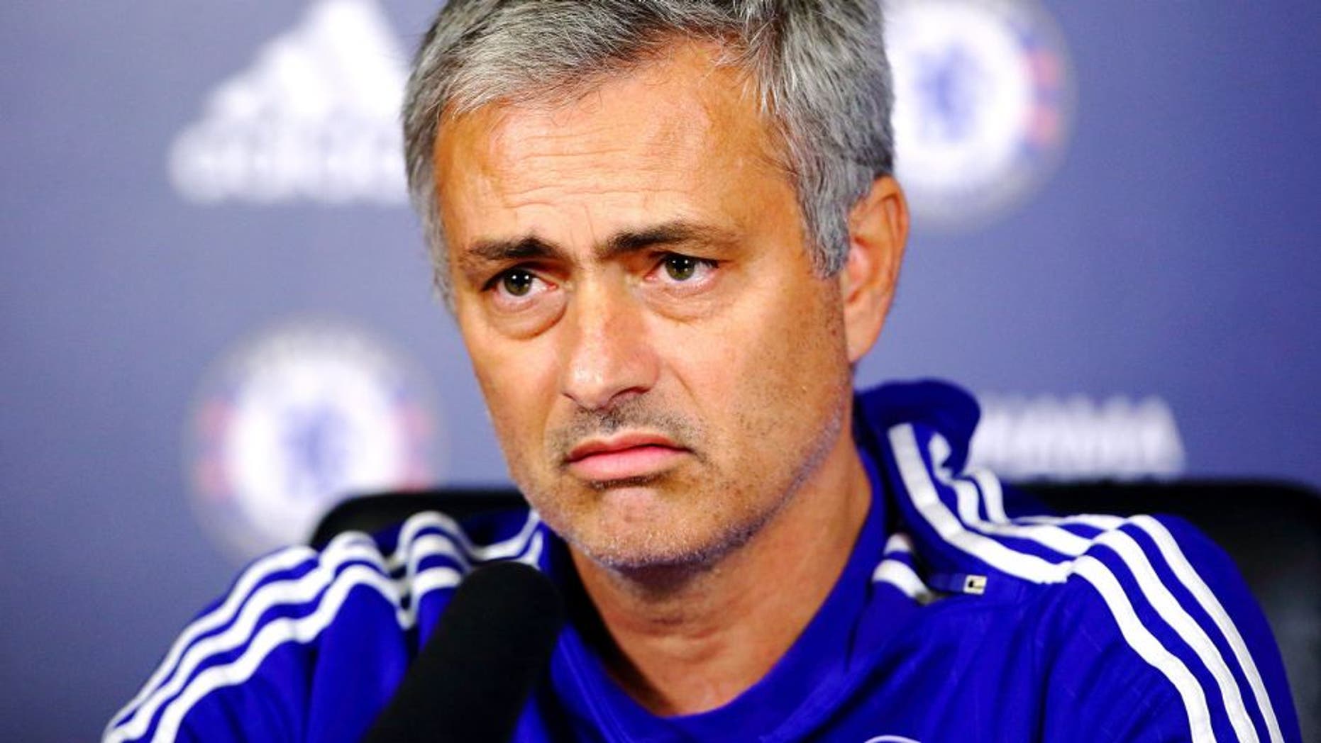 COBHAM, ENGLAND - NOVEMBER 06: Chelsea manager Jose Mourinho talks to the media during a press conference at Chelsea Training Ground on November 6, 2015 in Cobham, England. (Photo by Jordan Mansfield/Getty Images)