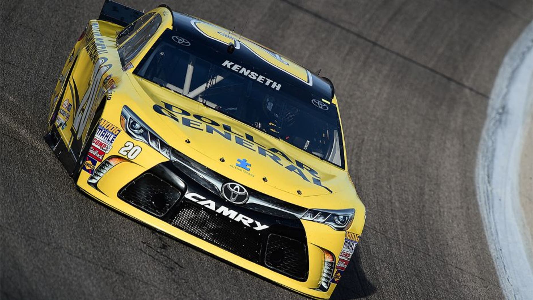 Matt Kenseth, driver of the #20 Dollar General Toyota, drives during qualifying for the NASCAR Sprint Cup Series Duck Commander 500 at Texas Motor Speedway on April 10, 2015 in Fort Worth, Texas.