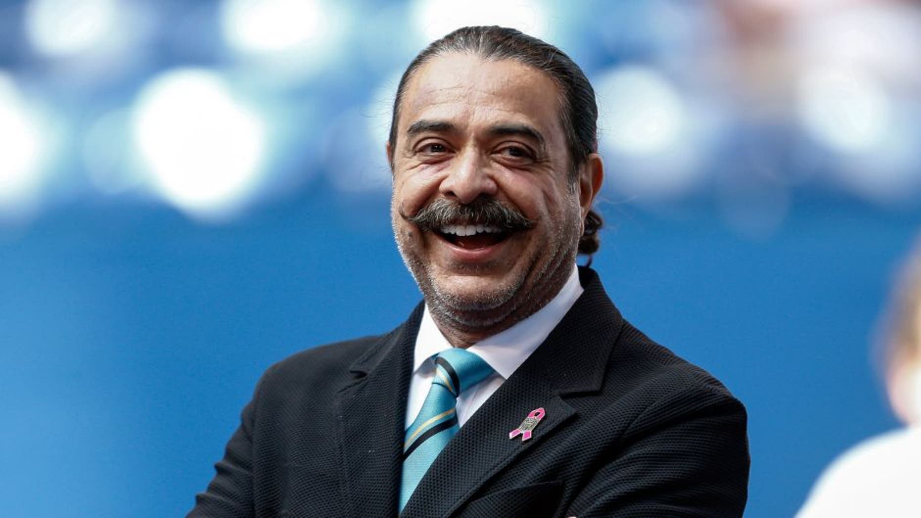 INDIANAPOLIS, IN - OCTOBER 4: Jacksonville Jaguars owner Shahid Khan is seen before the game against the Indianapolis Colts at Lucas Oil Stadium on October 4, 2015 in Indianapolis, Indiana. Indianapolis defeated Jacksonville 16-13. (Photo by Michael Hickey/Getty Images)