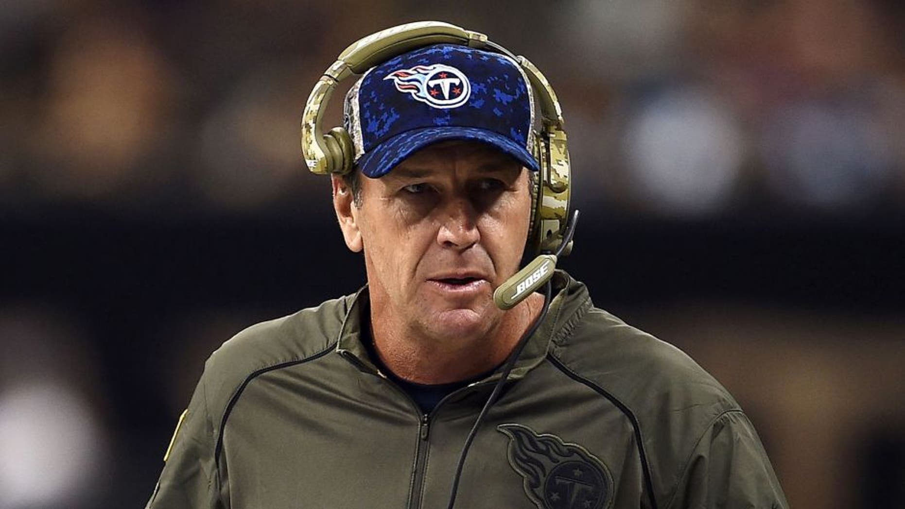 NEW ORLEANS, LA - NOVEMBER 08: Head coach Mike Mularkey of the Tennessee Titans watches action during a game against the New Orleans Saints at the Mercedes-Benz Superdome on November 8, 2015 in New Orleans, Louisiana. (Photo by Stacy Revere/Getty Images)