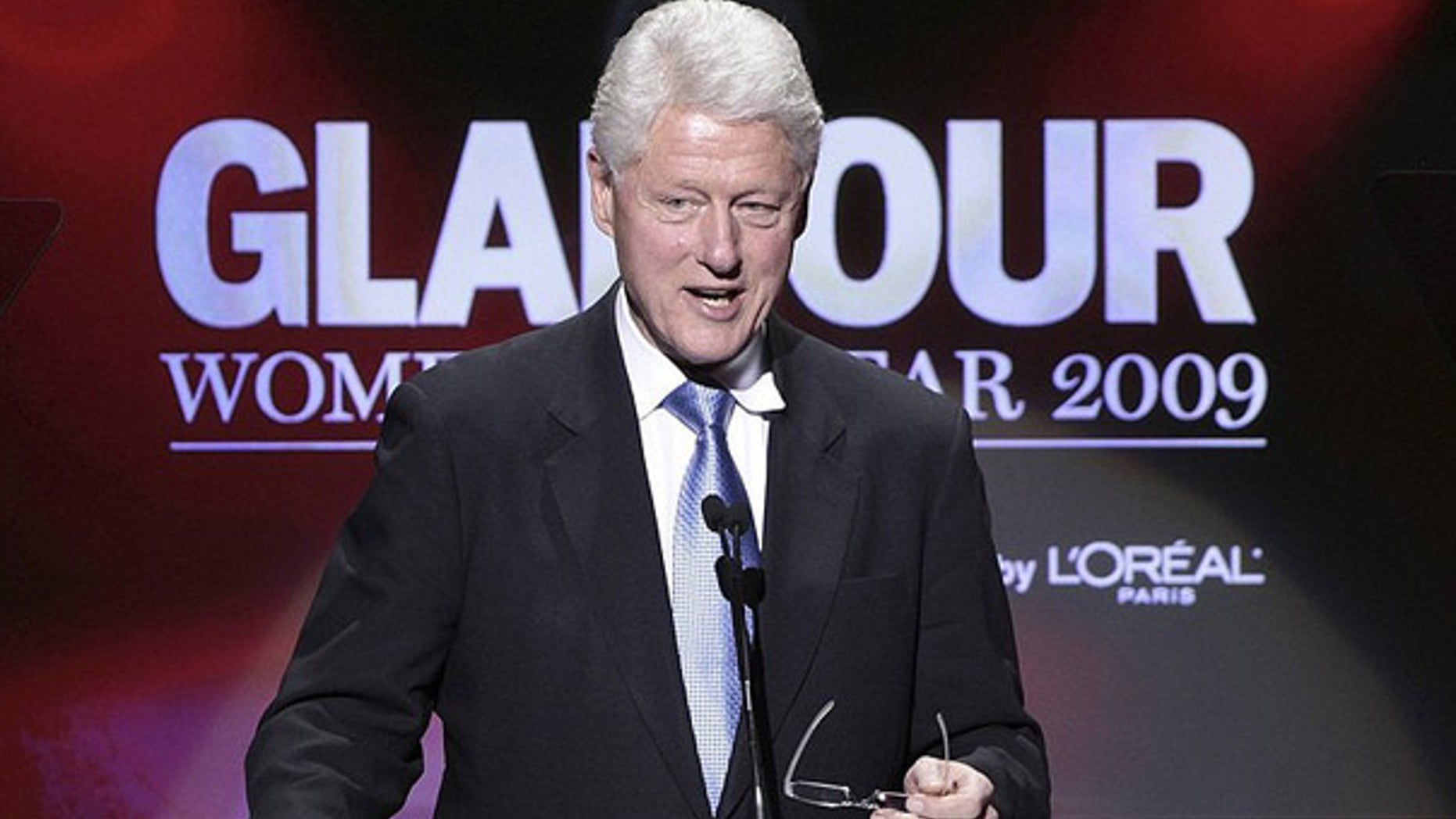Nov. 9: Former President Bill Clinton presents a 2009 Glamour Women of the Year award in New York.