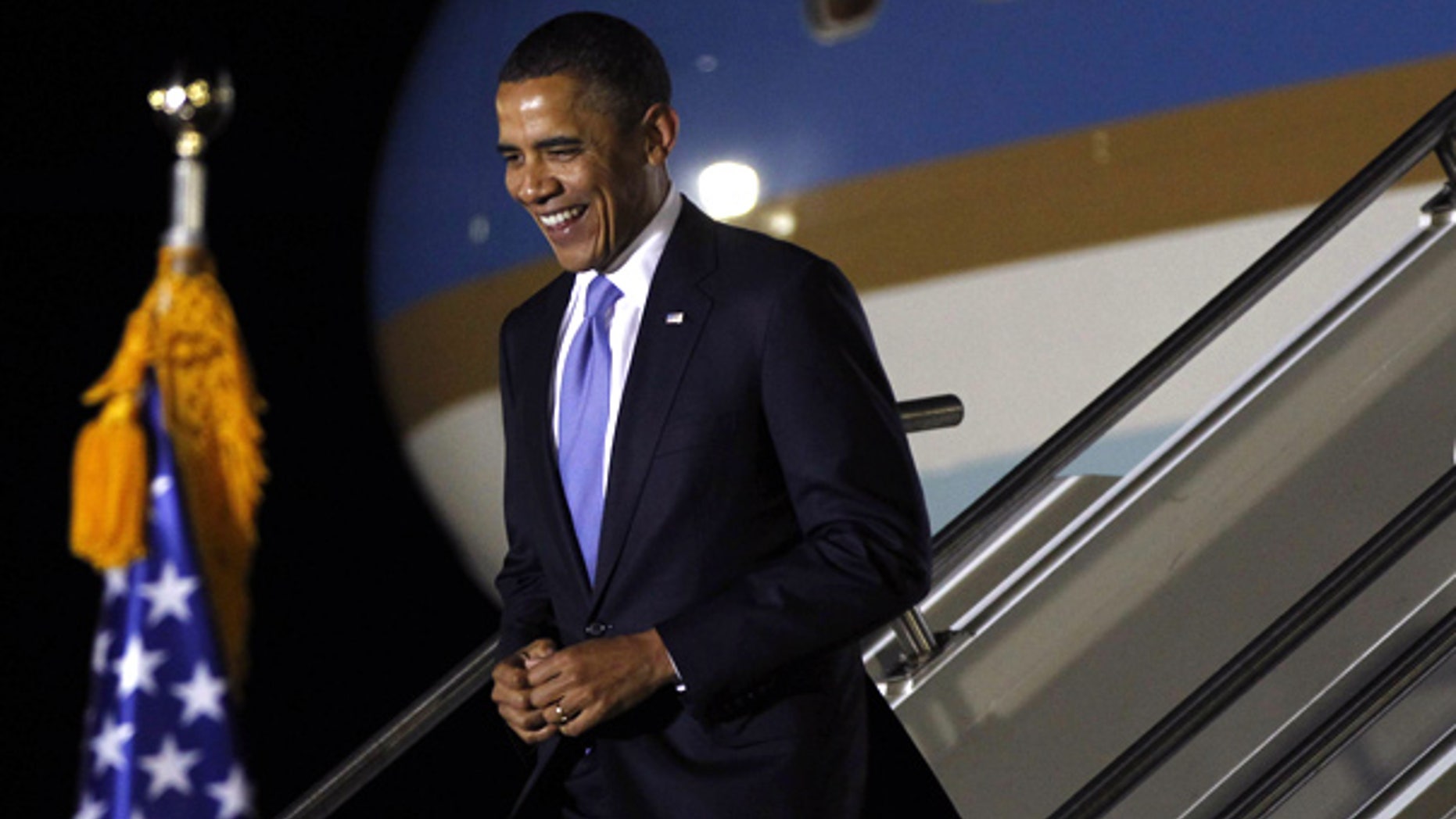Nov. 10: President Obama arrives to attend the G-20 Summit in Seoul, South Korea.