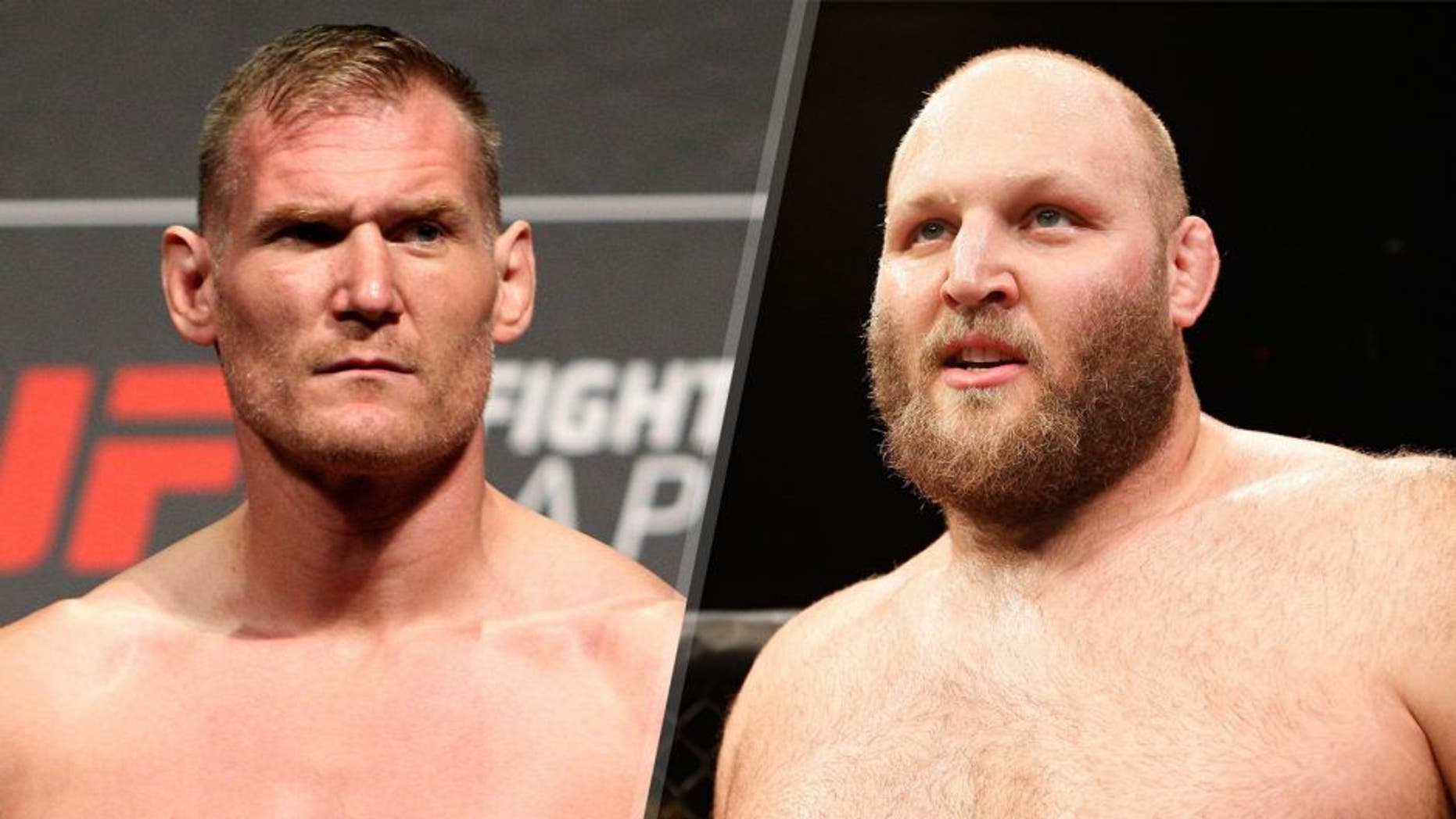 Josh Barnett during the UFC weigh-in at the Saitama Super Arena on September 25, 2015 in Saitama, Japan. (Photo by Mitch Viquez/Zuffa LLC/Zuffa LLC via Getty Images) Ben Rothwell celebrates after defeating Alistair Overeem in their heavyweight bout during the UFC Fight Night event at Foxwoods Resort Casino on September 5, 2014 in Mashantucket, Connecticut. (Photo by Josh Hedges/Zuffa LLC/Zuffa LLC via Getty Images)