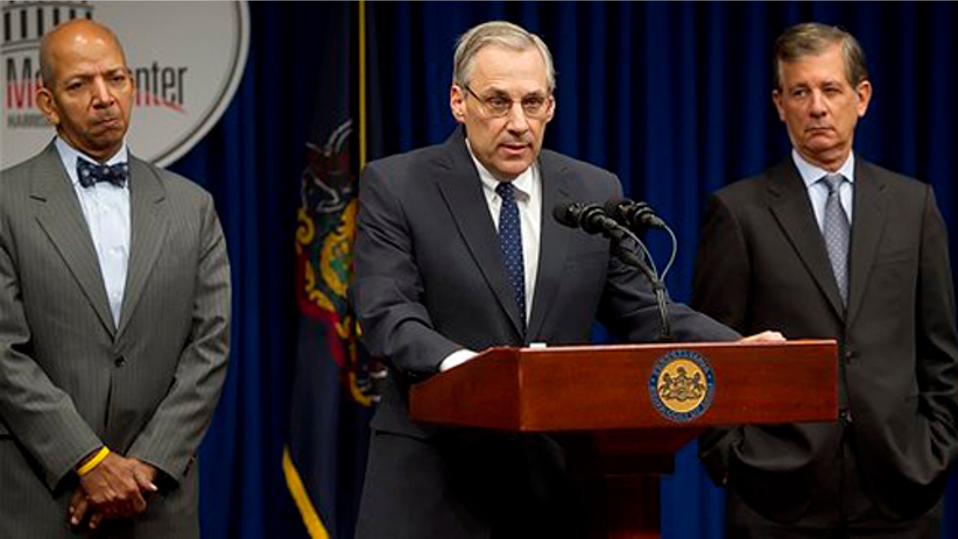 November 18, 2011: David Unkovic answers a question during a news conference.