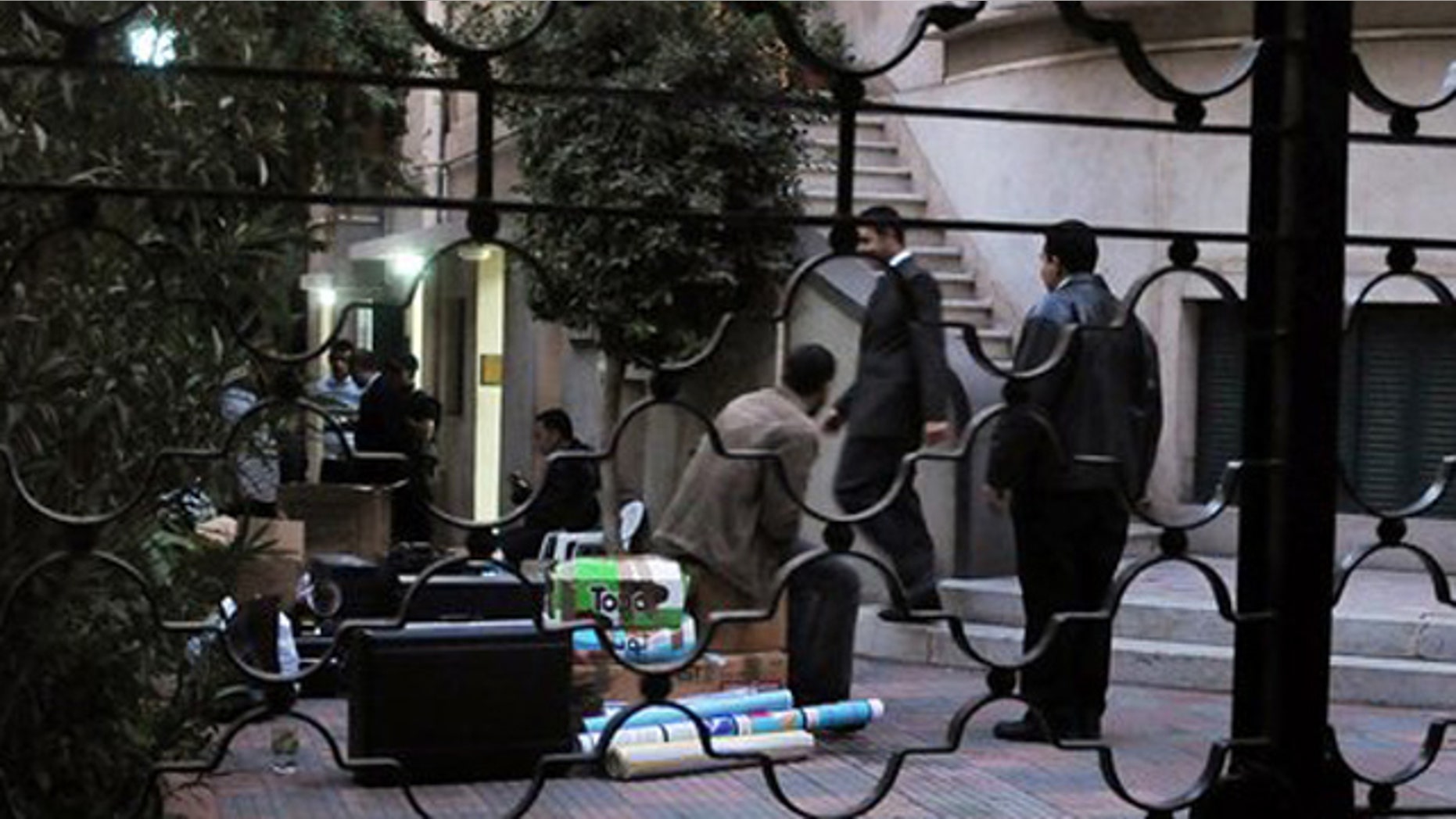 December 29, 2011: Egyptian police raid a non-governmental organization office in Cairo, Egypt.