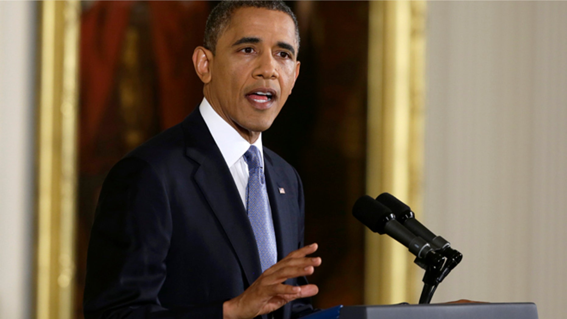 Nov. 14, 2012: President Barack Obama makes an opening statement during his news conference.