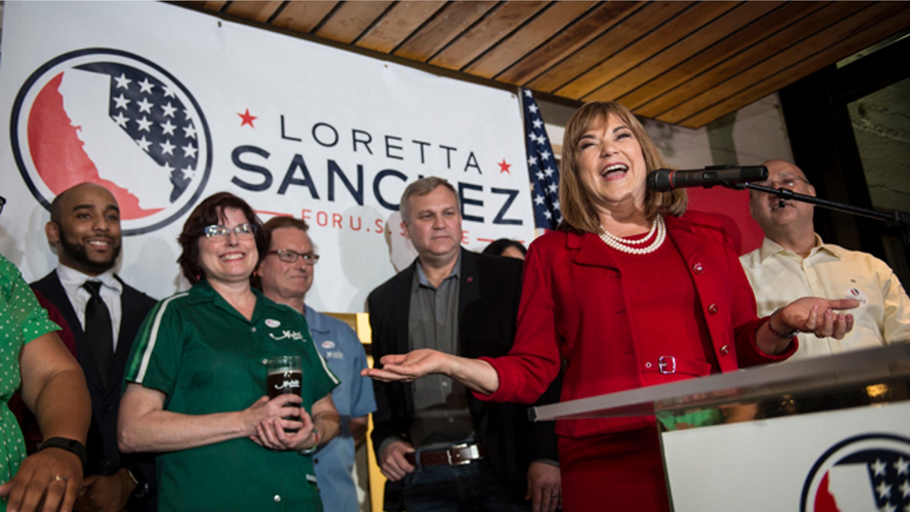 U.S. Congresswoman Loretta Sanchez at Anaheim Brewery in Anaheim, Calif., on Tuesday, June 7, 2016.