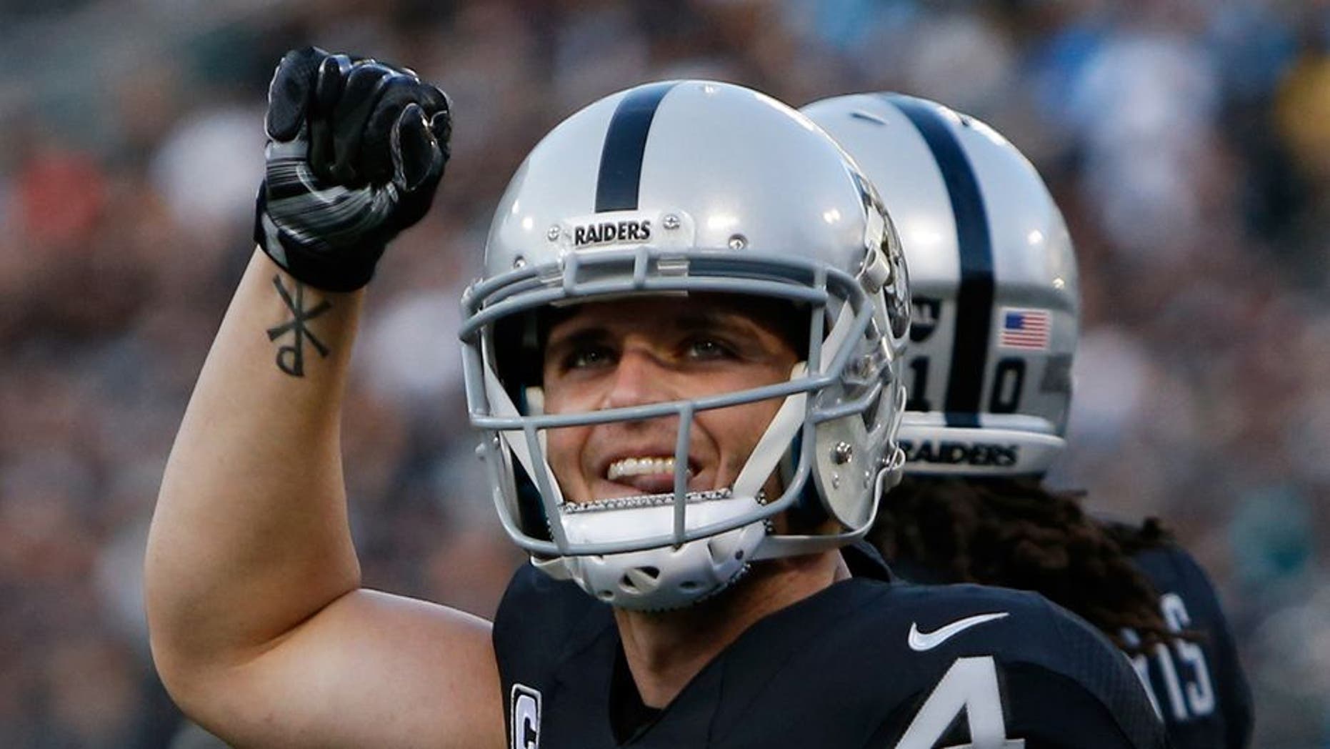 Derek Carr has completed 1,759 of 2,800 passes for 18,739 yards in his Raiders career, according to a report.