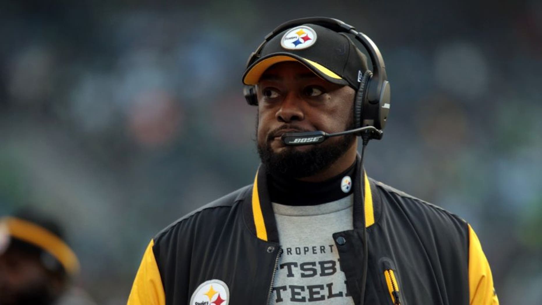 Nov 29, 2015; Seattle, WA, USA; Pittsburgh Steelers head coach Mike Tomlin walks on the side line against the Seattle Seahawks at CenturyLink Field. Mandatory Credit: Scott Olmos-USA TODAY Sports
