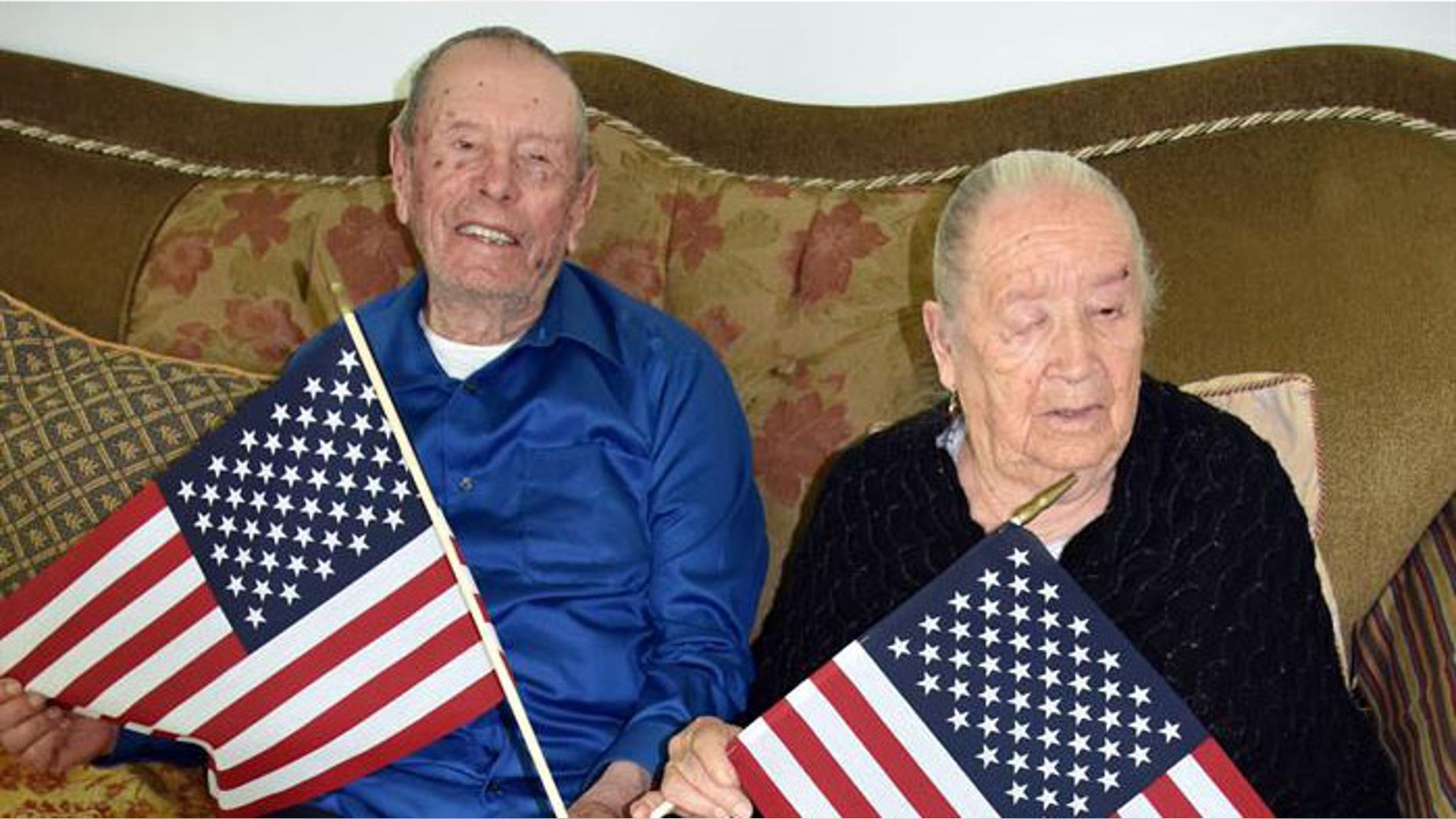 Mexican-born Ignacio Villegas, 100, and his wife, 94-year-old Maria Guadalupe Correa, decided to become American citizens in order to fight with their votes for the rights of immigrants seeking a better life.