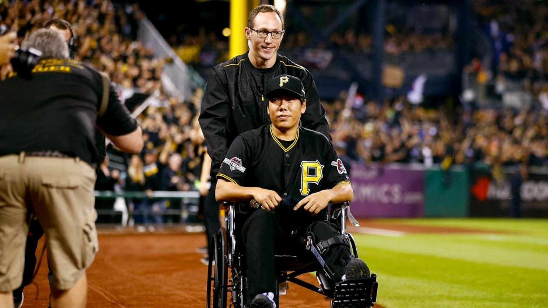 PITTSBURGH, PA - OCTOBER 07: Jung Ho Kang #27 of the Pittsburgh Pirates is seen on the field prior to the National League Wild Card game between the Pittsburgh Pirates and the Chicago Cubs at PNC Park on October 7, 2015 in Pittsburgh, Pennsylvania. (Photo by Jared Wickerham/Getty Images)