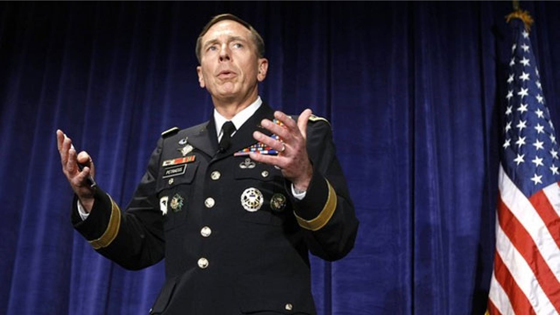 Gen. David Petraeus speaks in October (AP).