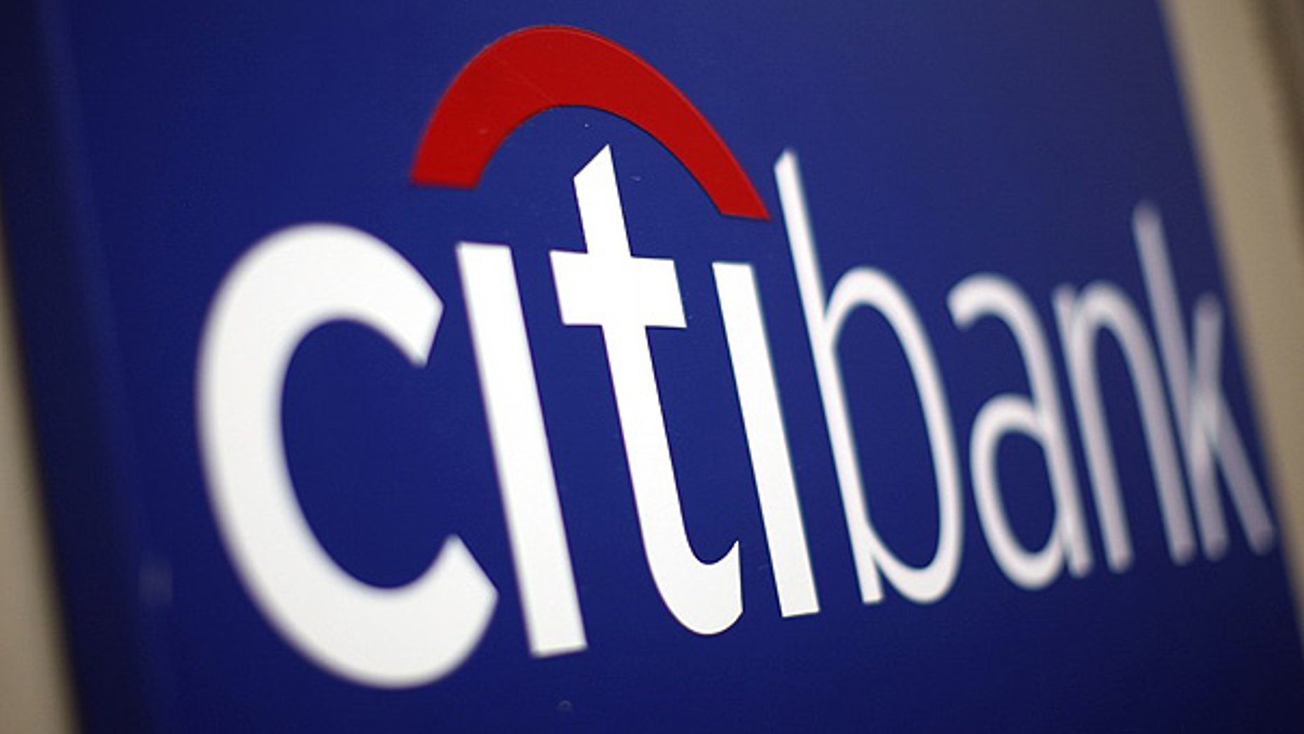 A Citibank sign on a bank branch in midtown Manhattan, New York.