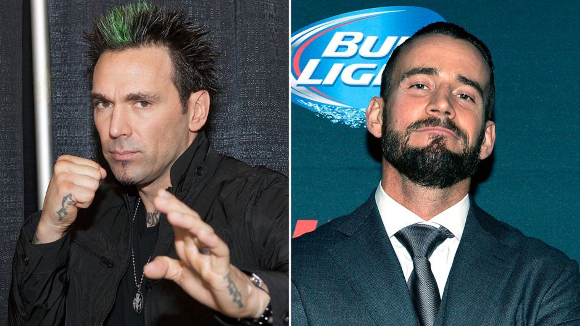 CHICAGO, IL - AUGUST 23: Jason David Frank attends Wizard World Chicago Comic Con 2014 at Donald E. Stephens Convention Center on August 23, 2014 in Chicago, Illinois. (Photo by Gabriel Grams/FilmMagic) LAS VEGAS, NV - DECEMBER 06: Phil 'CM Punk' Brooks poses backstage during the UFC 181 event inside the Mandalay Bay Events Center on December 6, 2014 in Las Vegas, Nevada. (Photo by Jeff Bottari/Zuffa LLC/Zuffa LLC via Getty Images)