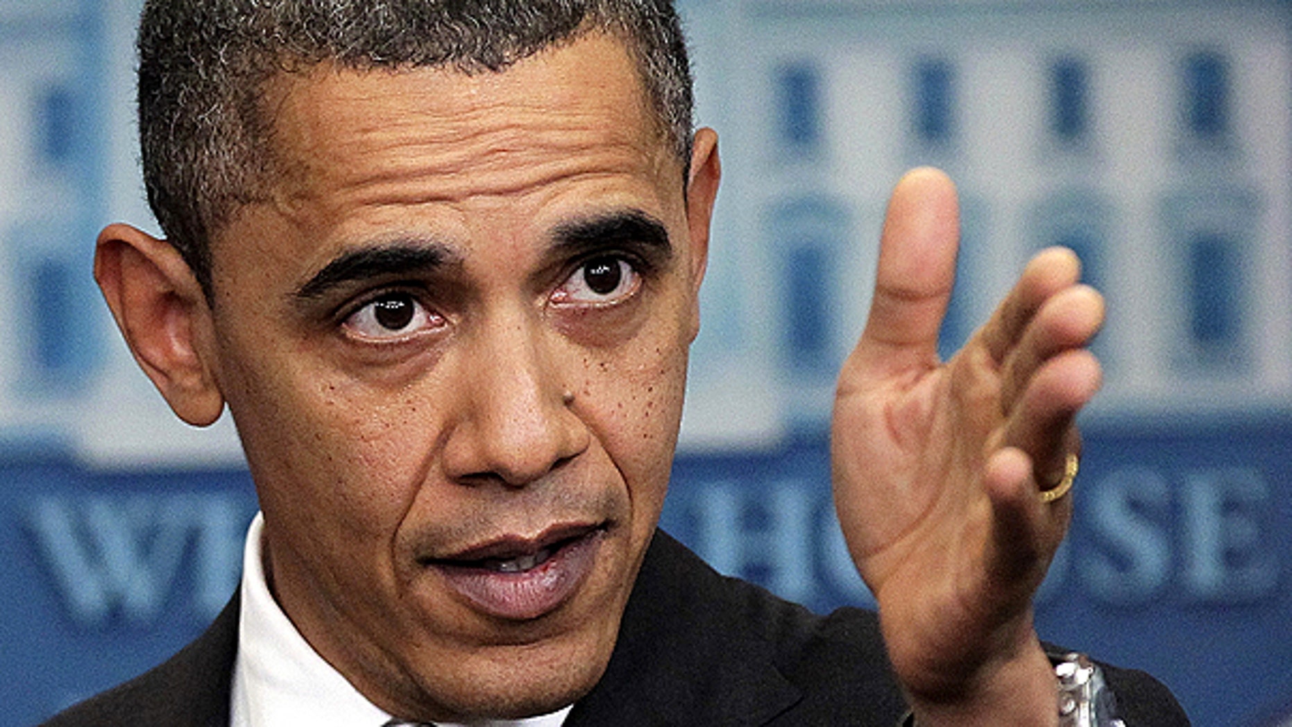 In this Dec. 7, 2010, file photo President Barack Obama speaks at a White House news conference in Washington.