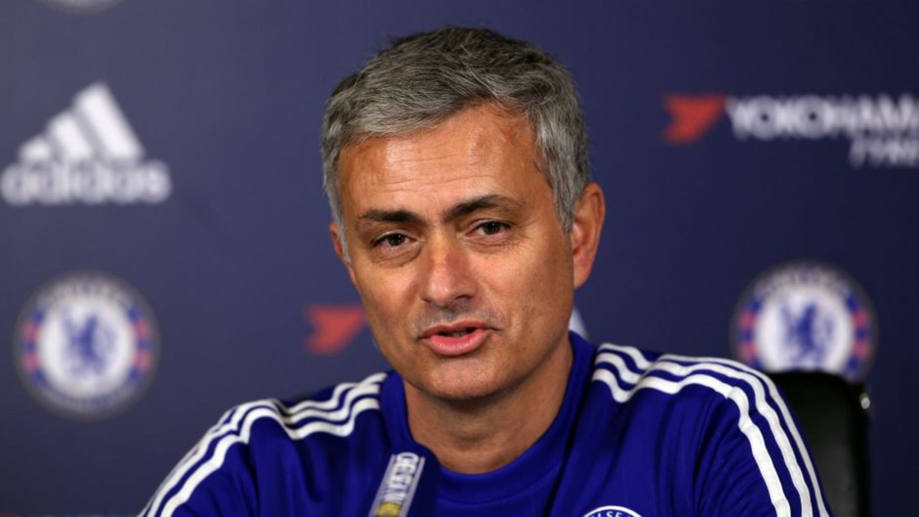COBHAM, ENGLAND - DECEMBER 11: Chelsea manager Jose Mourinho talks to the media during a press conference at Chelsea Training Ground on December 11, 2015 in Cobham, England. (Photo by Ian Walton/Getty Images)