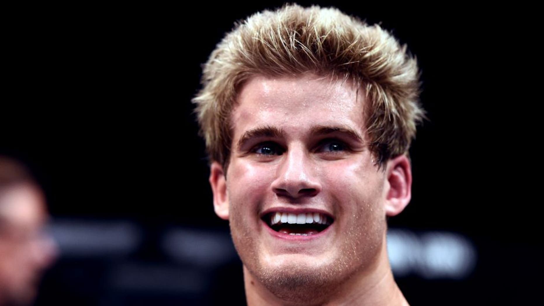 LAS VEGAS, NEVADA - DECEMBER 10: Sage Northcutt celebrates his win over Cody Pfister in their lightweight bout during the UFC Fight Night event at The Chelsea at the Cosmopolitan of Las Vegas on December 10, 2015 in Las Vegas, Nevada. (Photo by Jeff Bottari/Zuffa LLC/Zuffa LLC via Getty Images)