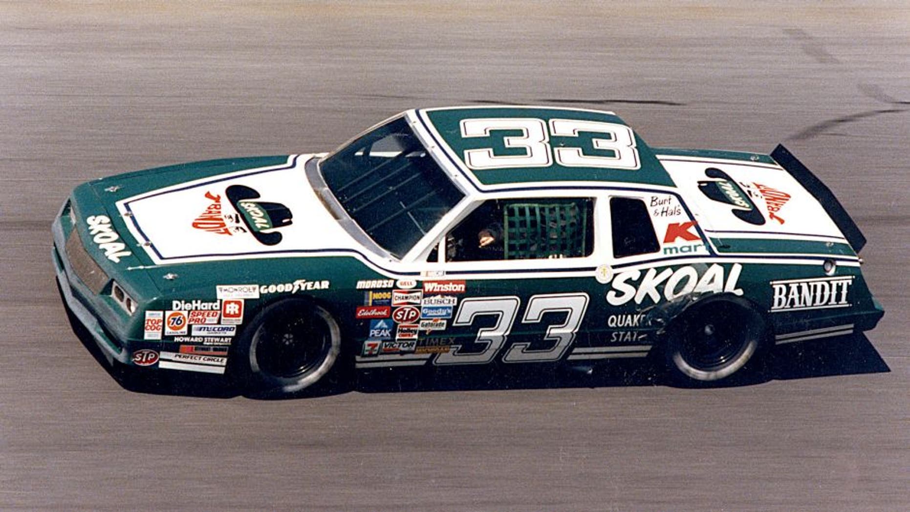 DAYTONA BEACH, FL ? 1984: Driving the Skoal Bandit Chevrolet for car owners Hal Needham and Burt Reynolds, Harry Gant had a good year at Daytona International Speedway, finishing sixth in the Daytona 500 and second in the Firecracker 400. (Photo by ISC Images & Archives via Getty Images)