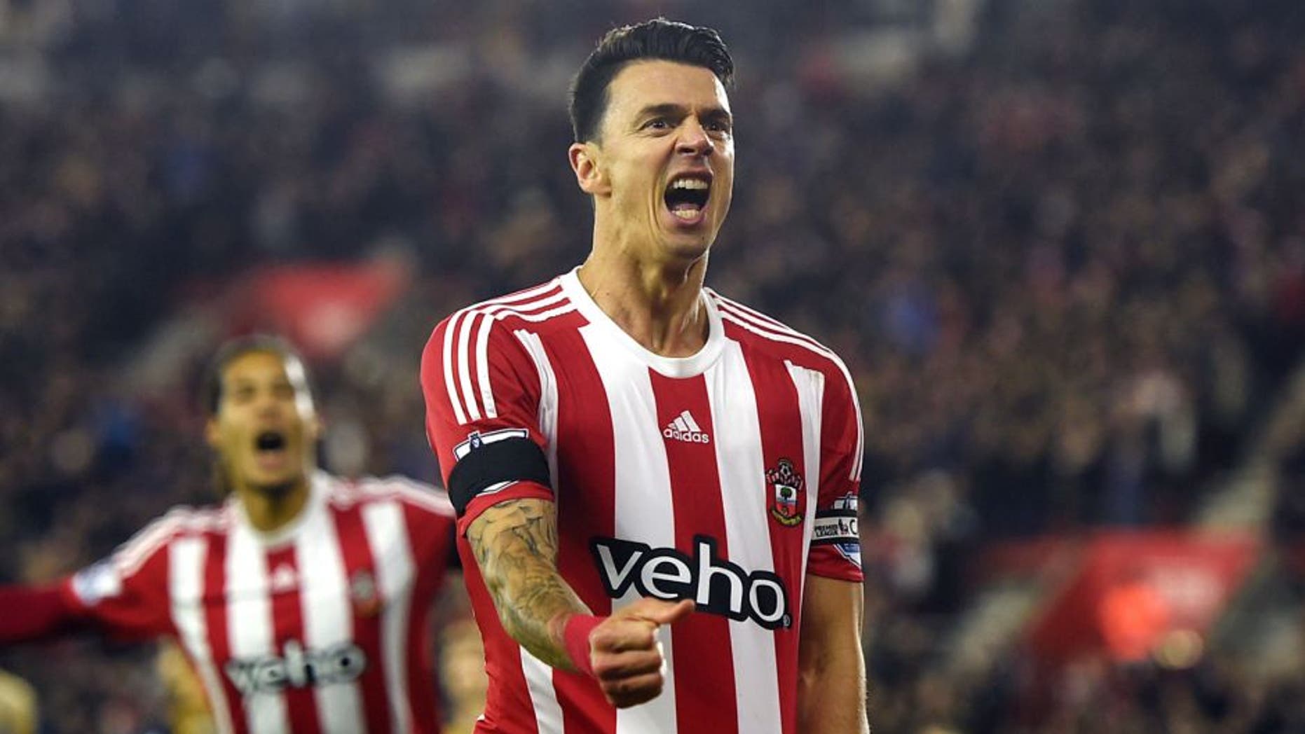 Football Soccer - Southampton v Arsenal - Barclays Premier League - St Mary's Stadium - 26/12/15 Jose Fonte celebrates after scoring the third goal for Southampton Action Images via Reuters / Alan Walter Livepic EDITORIAL USE ONLY. No use with unauthorized audio, video, data, fixture lists, club/league logos or "live" services. Online in-match use limited to 45 images, no video emulation. No use in betting, games or single club/league/player publications. Please contact your account representative for further details.