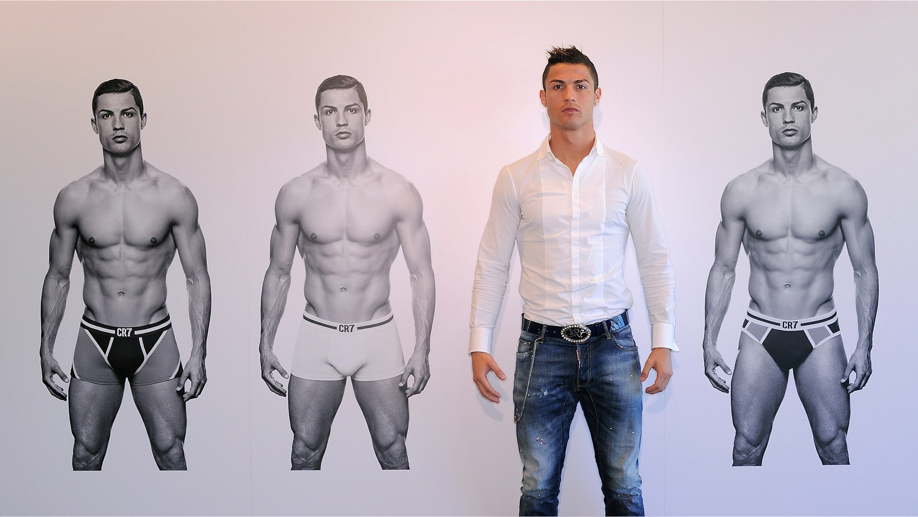 Cristiano Ronaldo launched his CR7 underwear line on October 31, 2013 in Madrid, Spain.