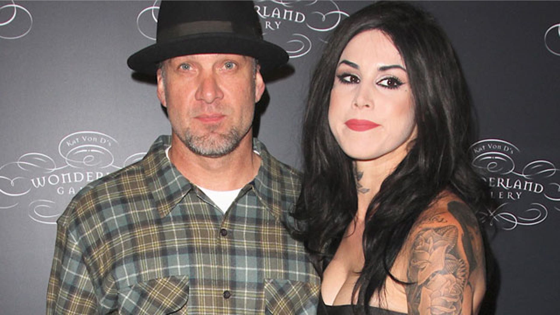 Jesse James and fiancee Kat Von D.