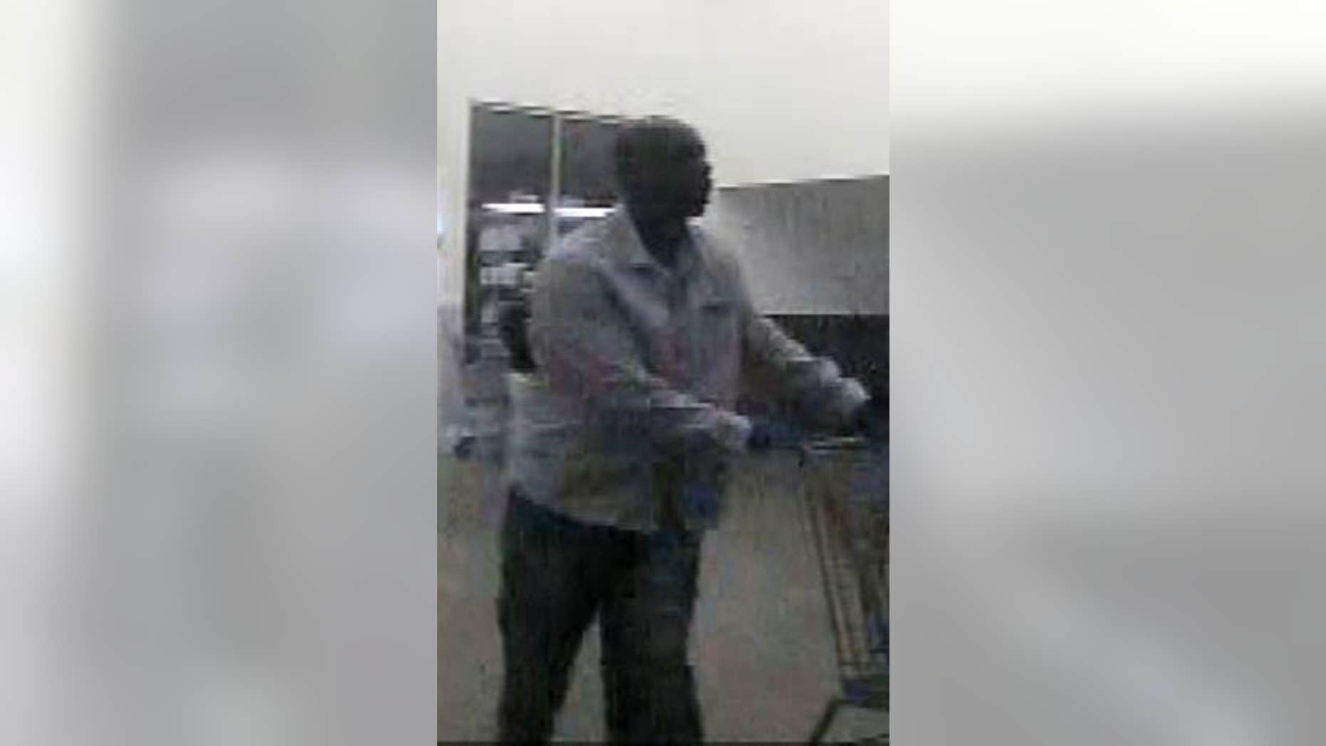 Surveillance image of suspect.
