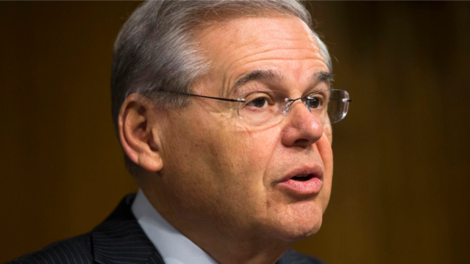 March 11, 2015: Sen. Robert Menendez, D-N.J., ranking member on the Senate Foreign Relation Committee, gives opening remarks on Capitol Hill in Washington.