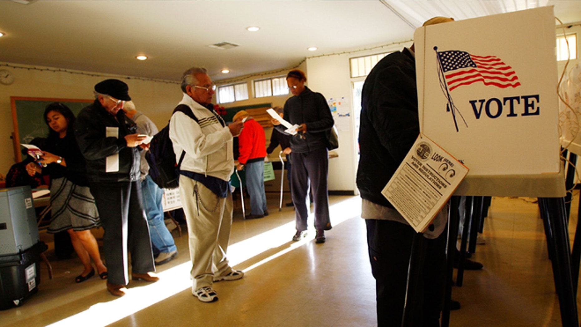 LOS ANGELES, CA - FEBRUARY 05: Voters go to the polls for Super Tuesday primaries in the predominantly Latino neighborhood of Boyle Heights on February 5, 2008 in Los Angeles, California. Latinos are an increasingly important factor in California where they are expected to account for 14 percent of the vote and tend to favor presidential hopeful Sen. Hillary Clinton (D-NY) over rival Sen. Barack Obama (D-IL). At 44 million, Latinos make up15 percent of the US population, the nation's largest minority group according to the latest Census Bureau estimates. (Photo by David McNew/Getty Images)
