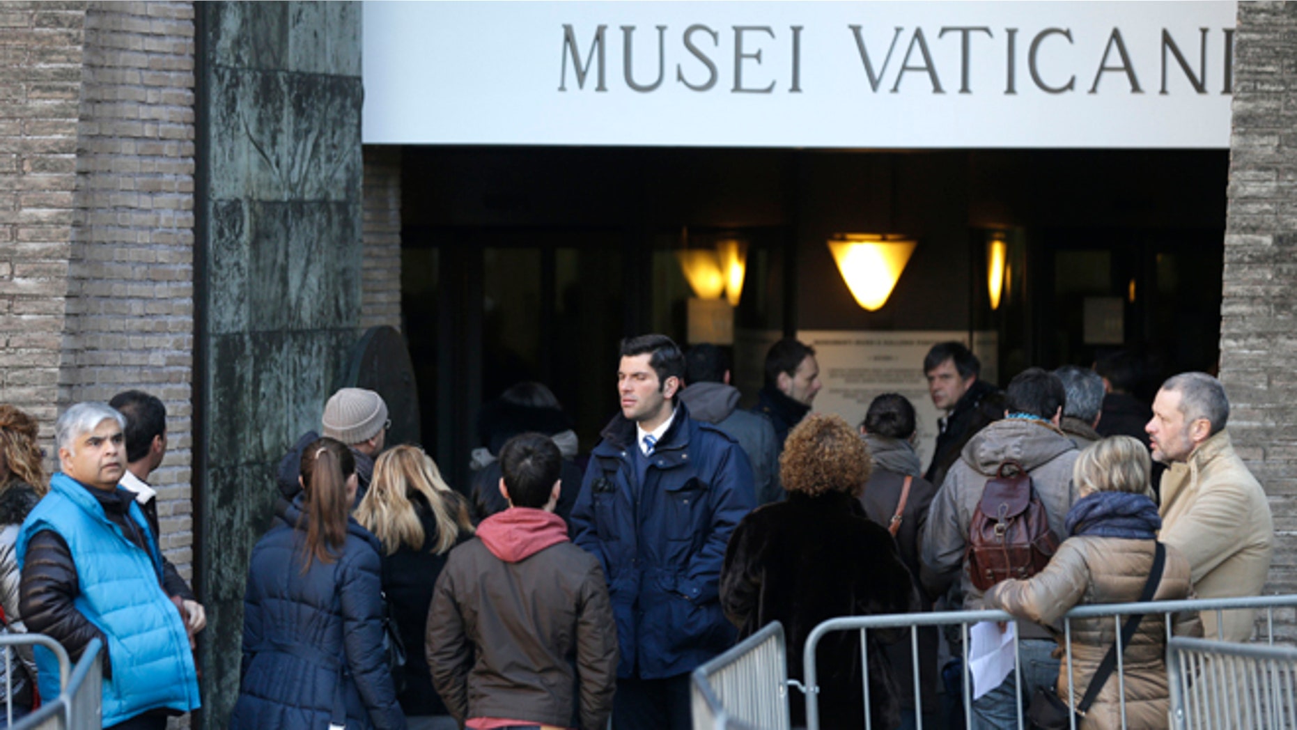 Jan. 3, 2013: People wait in line to enter the Vatican Museums, at the Vatican.