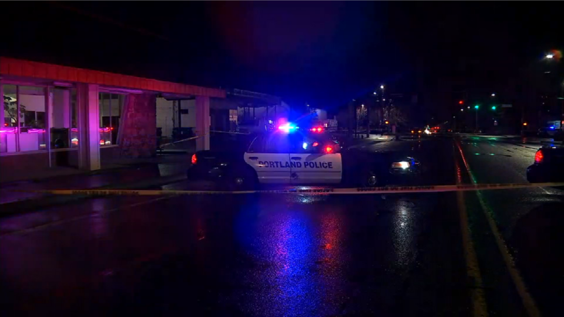 The scene of the shootout.