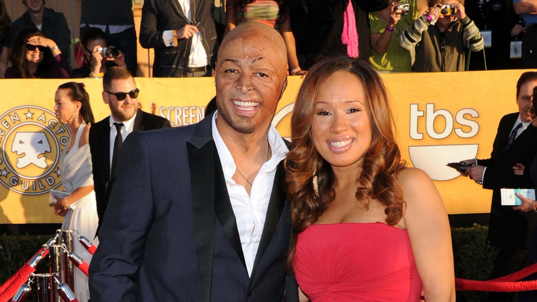 J.R. Martinez and Diana Gonzalez-Jones on January 29, 2012 in Los Angeles, California.