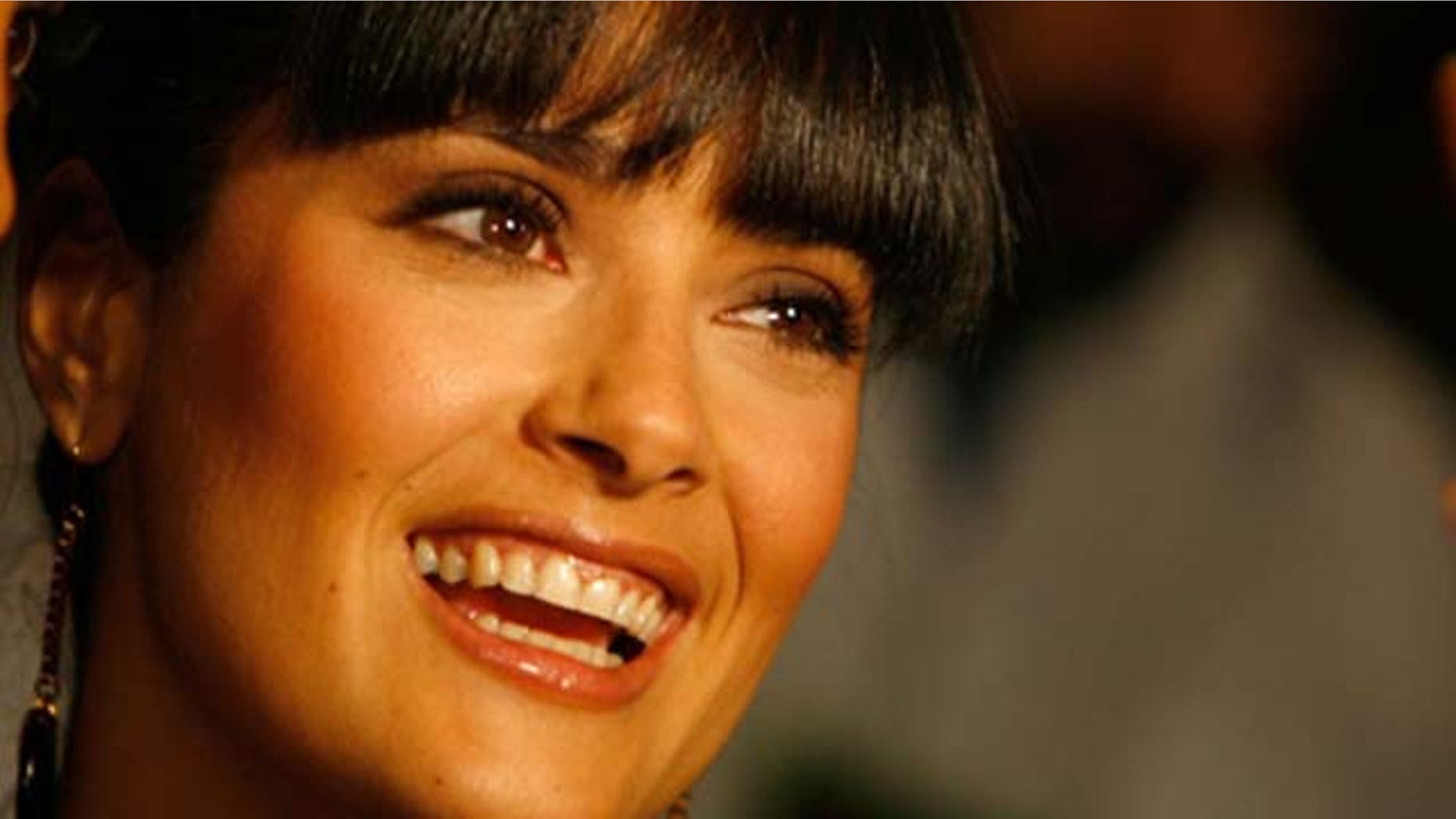 Jan. 23, 2007: Actress Salma Hayek is interviewed after announcing the nominees at the 79th Academy Awards Nominations at the Samuel Goldwyn Theater in Beverly Hills, Calif.