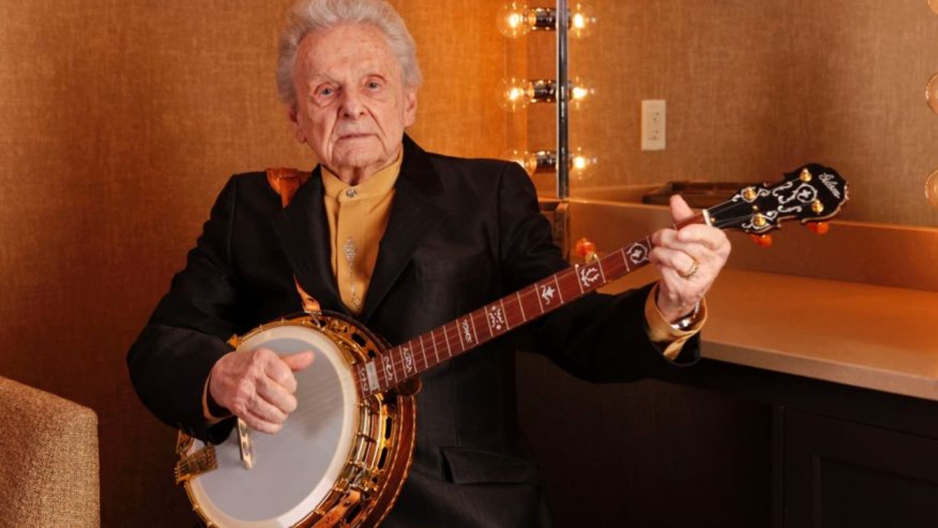 March 11, 2011. Ralph Stanley poses for a photo backstage at the Grand Ole Opry House in Nashville, Tenn. (The Associated Press)