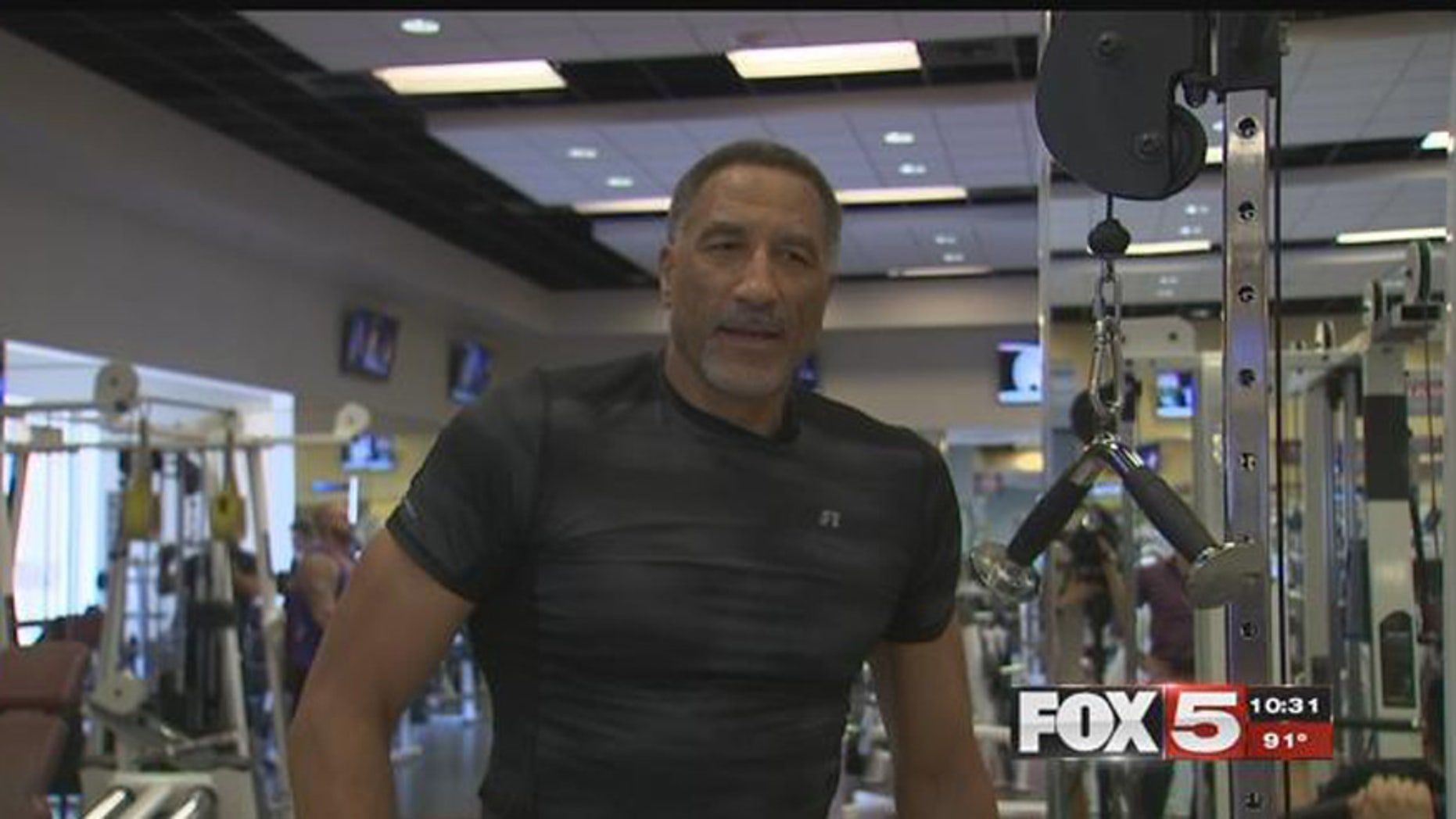 Calvin Roberts, 61, of Las Vegas is training to get a spot in the NBA.