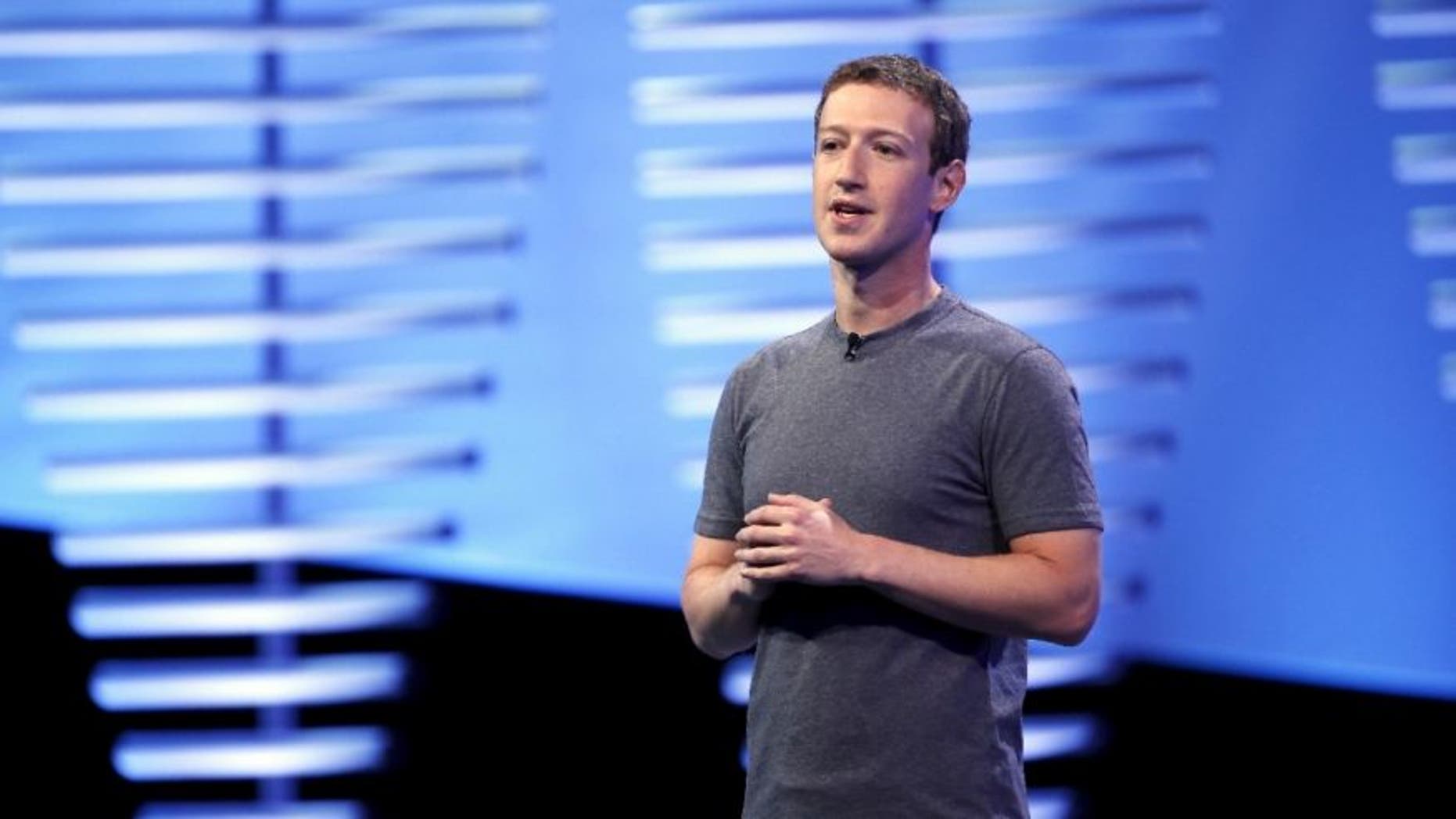 File photo - Facebook CEO Mark Zuckerberg speaks on stage during the Facebook F8 conference in San Francisco, California April 12, 2016.