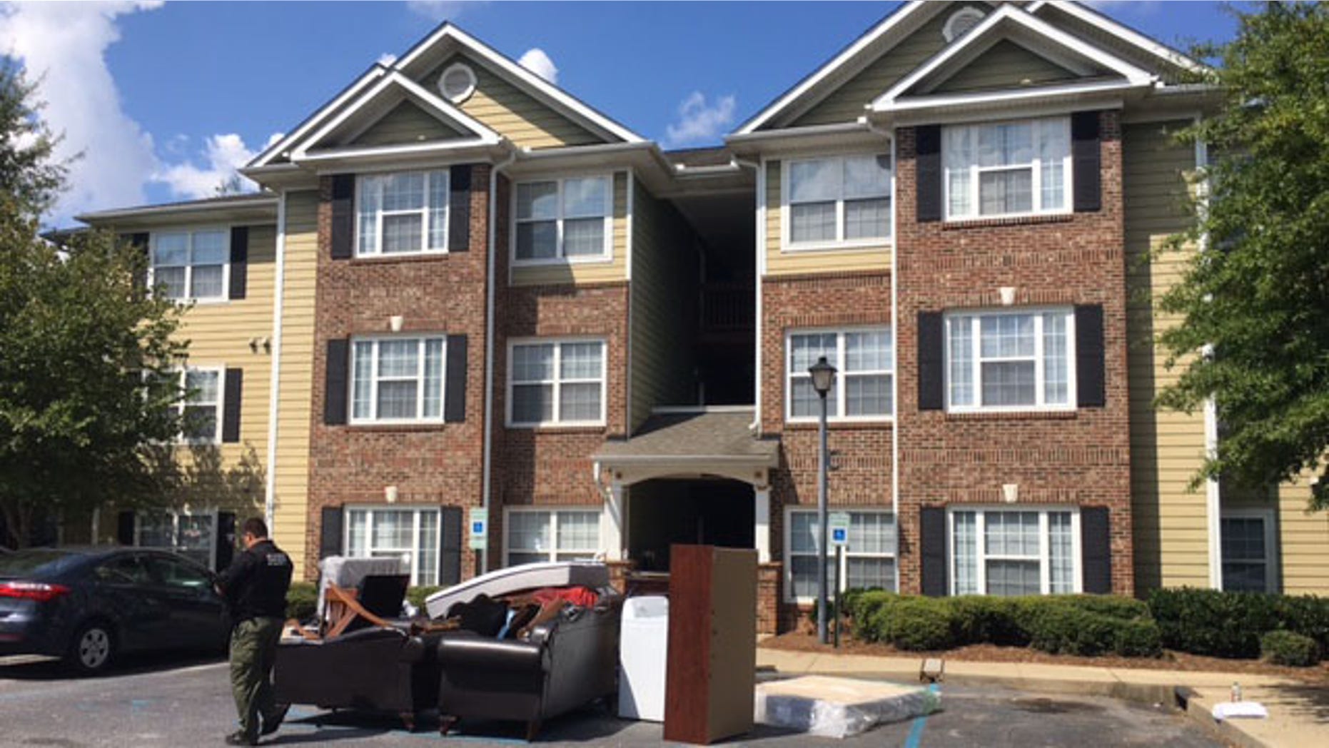 The remains of a baby was found at an apartment complex in Fountain Inn, police said.