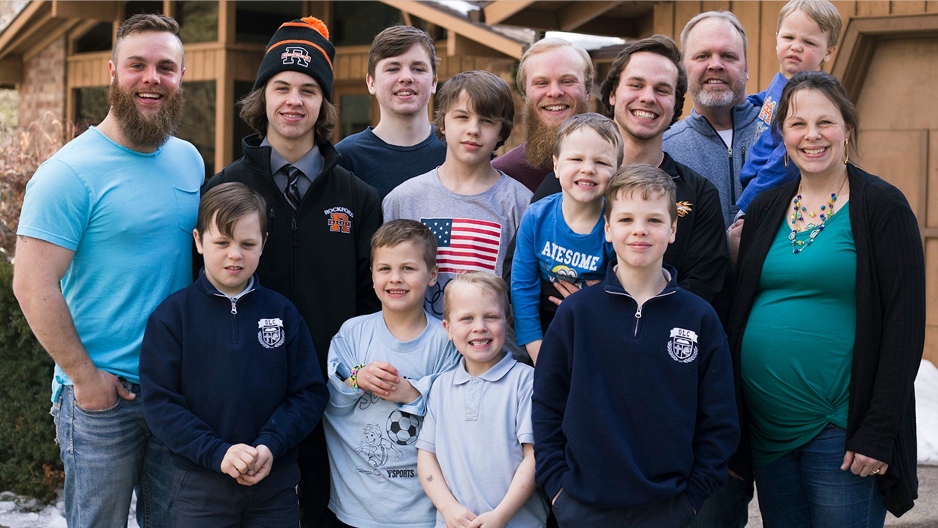The Schwandts, who are high school sweethearts, did not find out the gender of their youngest son ahead of his birth.