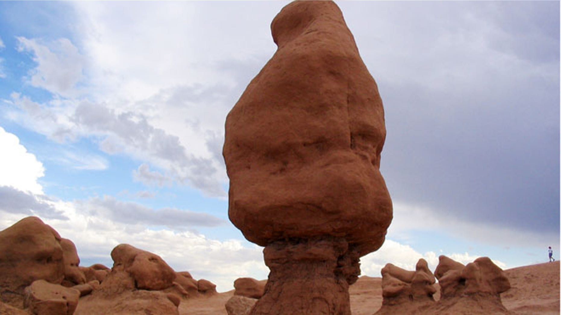 This undated photo released by Utah State Parks shows rock formations at Goblin Valley State Park.