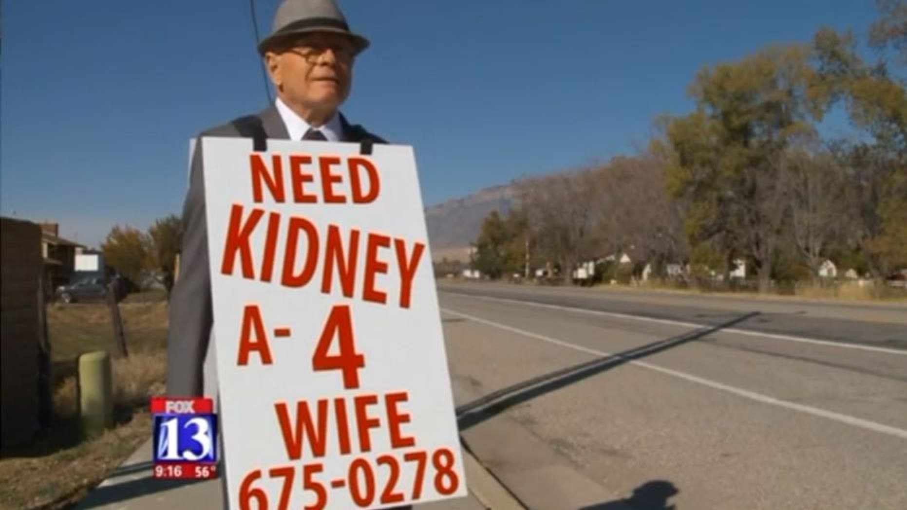 Wayne Winters' wife was finally matched with a kidney donor.