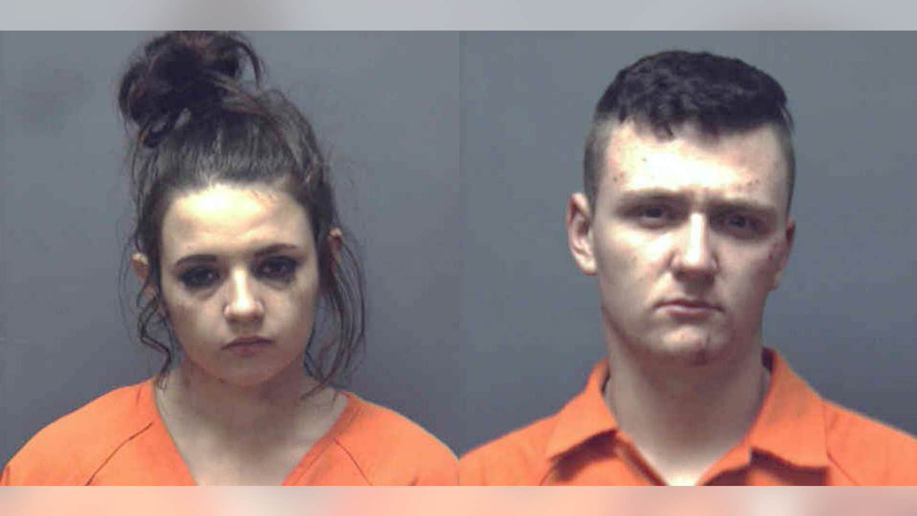 Cassidy Francis, left, and Chase McKinney led police on a car chase, officials said.