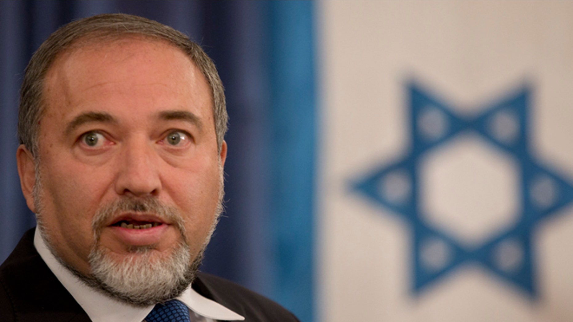Sept. 13: Israeli Foreign Minister Avigdor Lieberman gives a speech at the Foreign Minister office in Jerusalem.