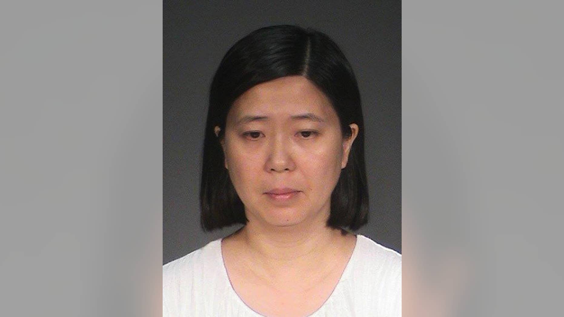 This photo provided by the Washington County Jail shows Lili Huang. The Minnesota woman, of Woodbury, is charged in Washington County with five felony counts, including labor trafficking, false imprisonment and assault. Huang remains in jail after making her initial court appearance Friday, July 15, 2016, the Star Tribune reported. (Washington County Jail via AP)