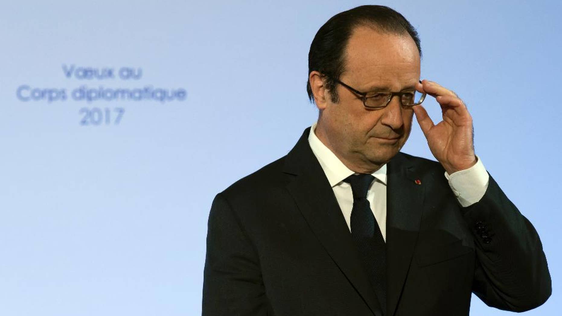 French president Francois Hollande in January.