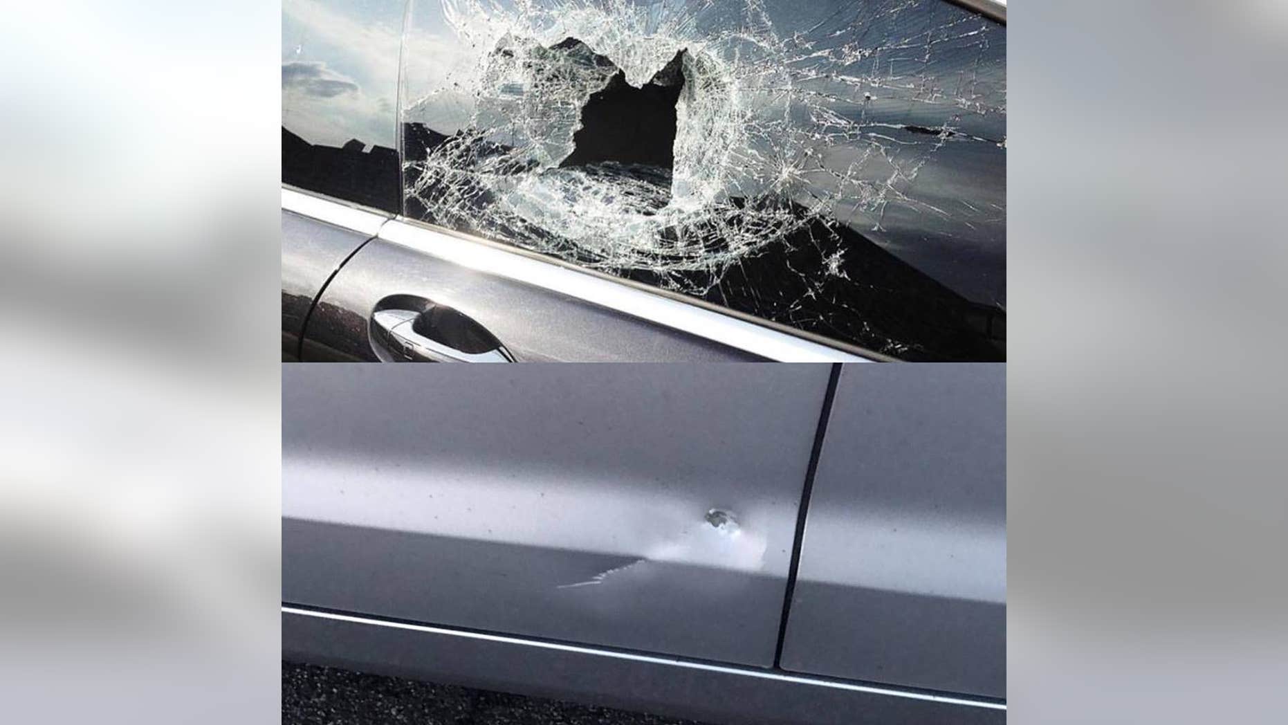 Photos of the damage.