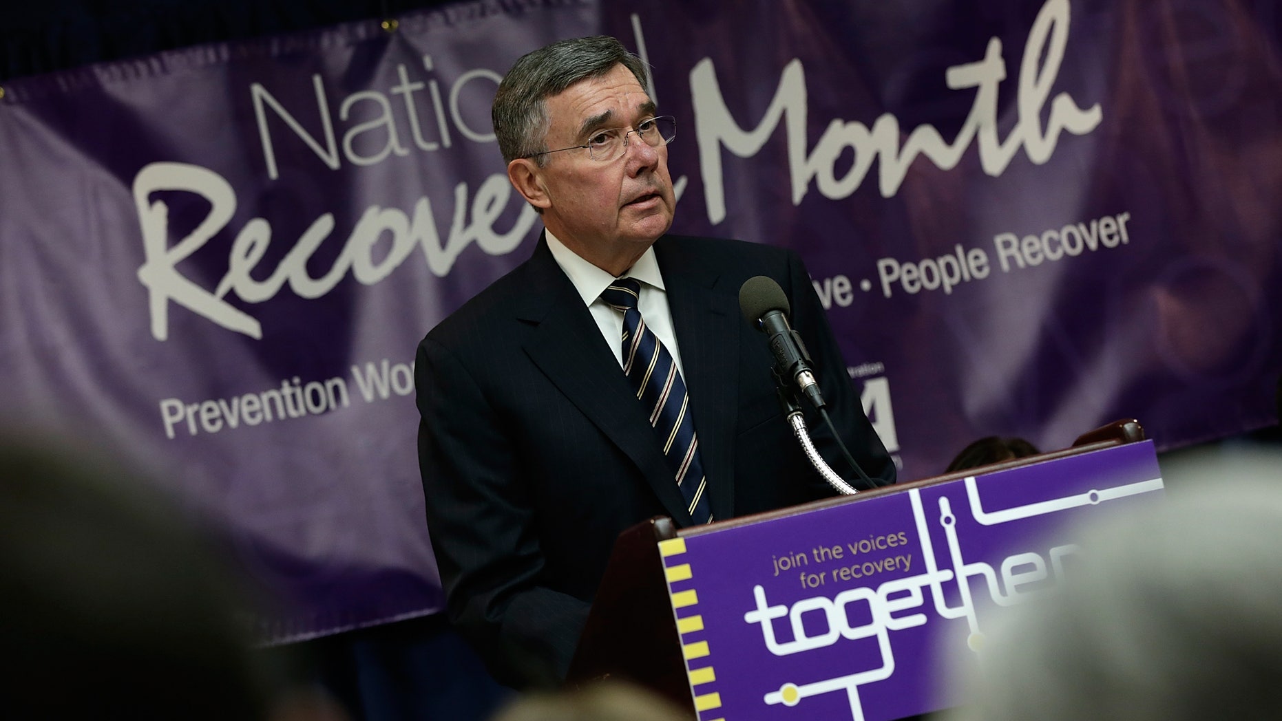 Gil Kerlikowske, Director of the Office of National Drug Control Policy, at a press conference September 4, 2013 in Washington, DC.