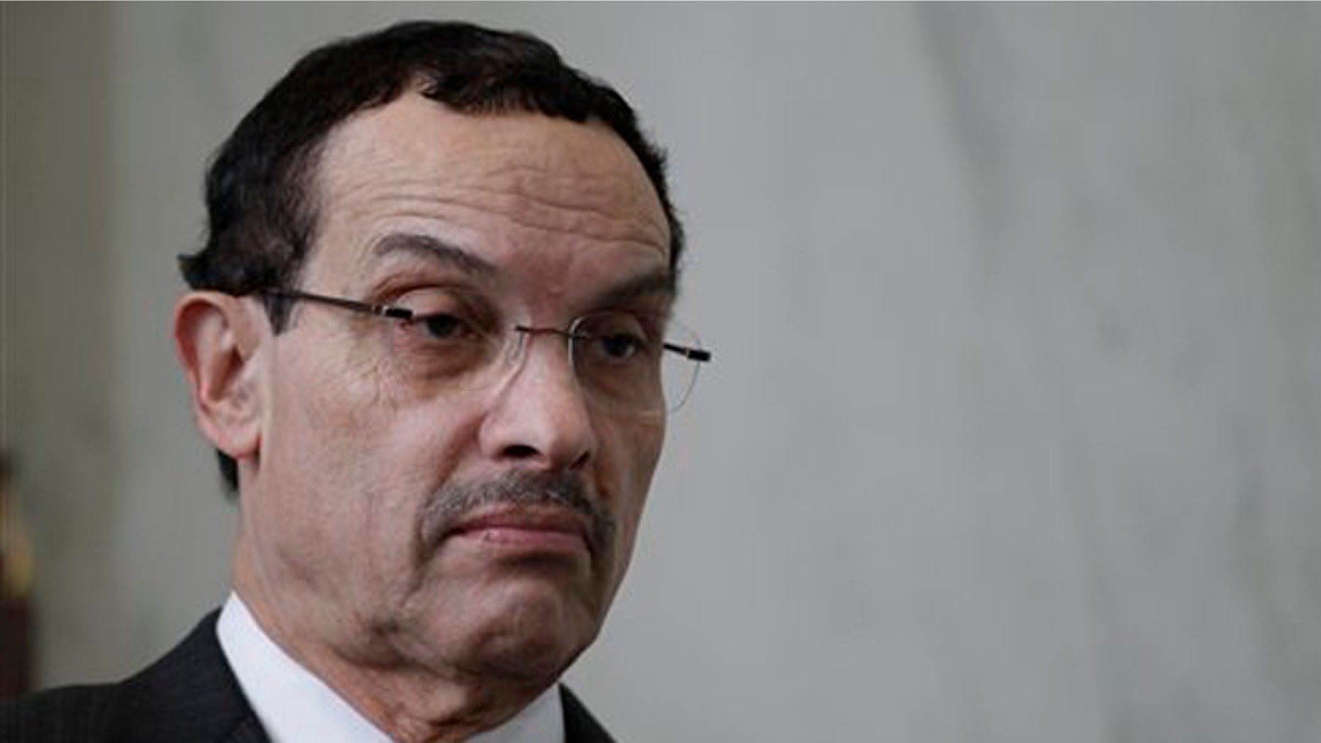 FILE: Washington D.C. Mayor Vincent Gray at a news conference on Capitol Hill in Washington.