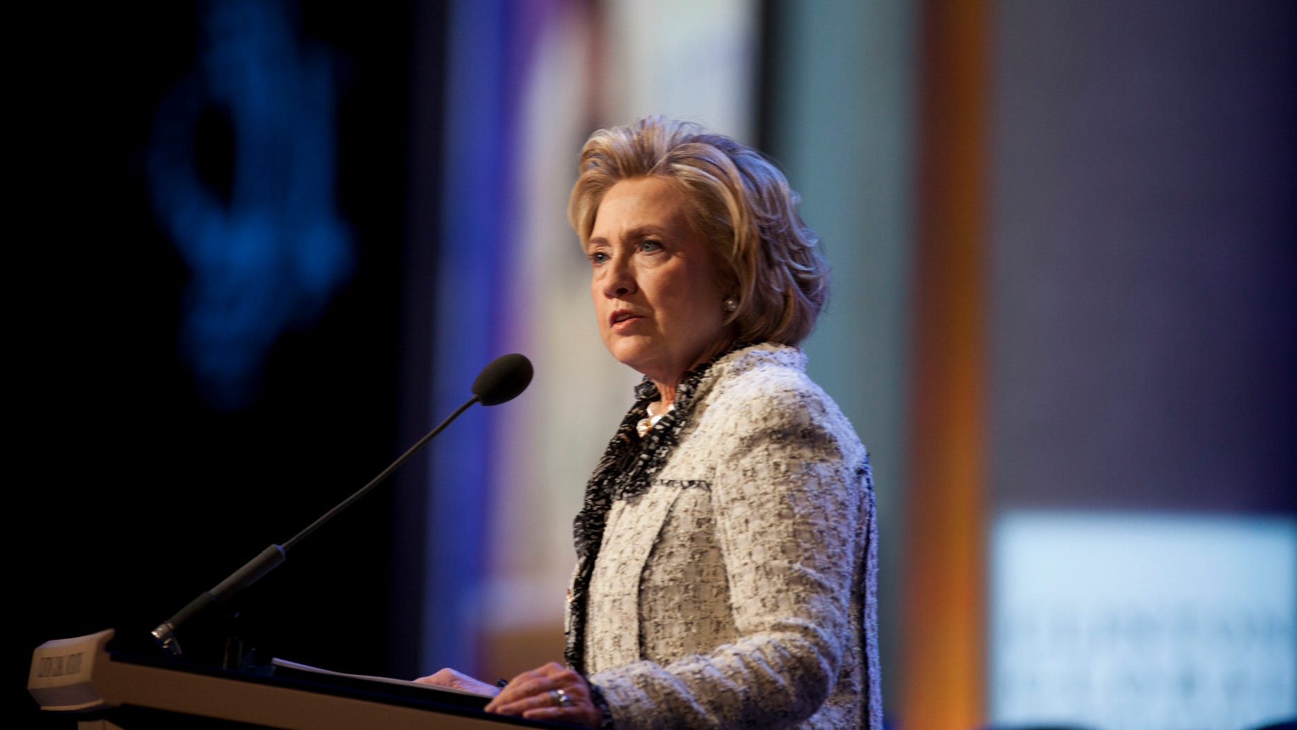 Hillary Clinton during the annual Clinton Global Initiative meeting on September 25, 2013 in New York City.
