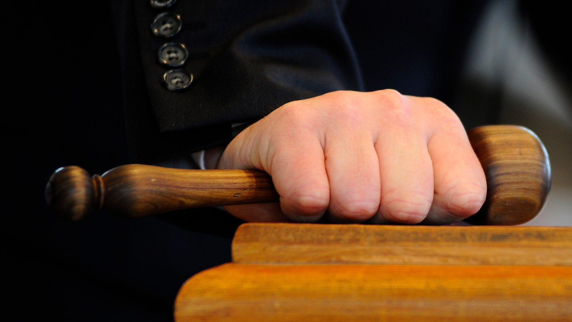 NEWMARKET, ENGLAND - OCTOBER 08: Auctioneers gavel at Tattersalls yearling sales on October 08, 2013 in Newmarket, England. (Photo by Alan Crowhurst/Getty Images)